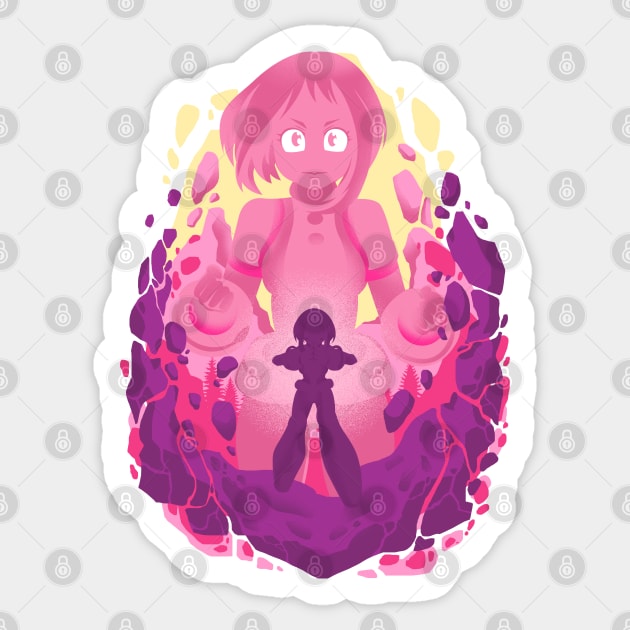 Uravity Ochako Sticker by HyperTwenty